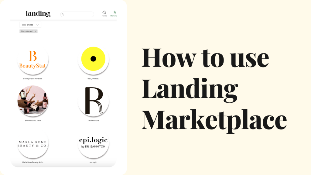 How to use Landing Marketplace